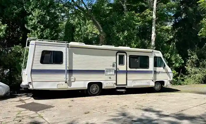 Class A RV side view
