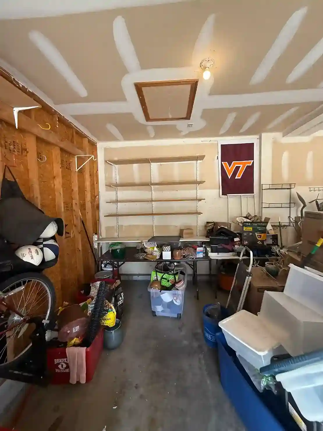 Garage workshop clutter