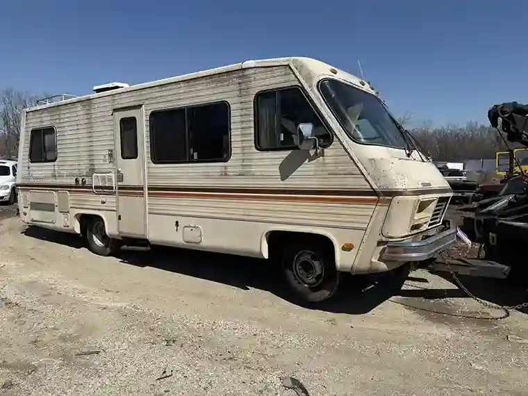 RV being towed by a pickup